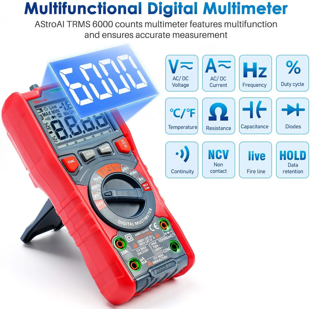 TRMS 6000 Counts Auto-Ranging Digital Multimeter H1851