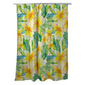 Yellow Tropical Plumeria Shower Curtain A148374