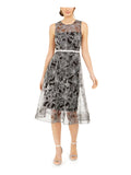 Embroidered Sheer Midi Dress G511206