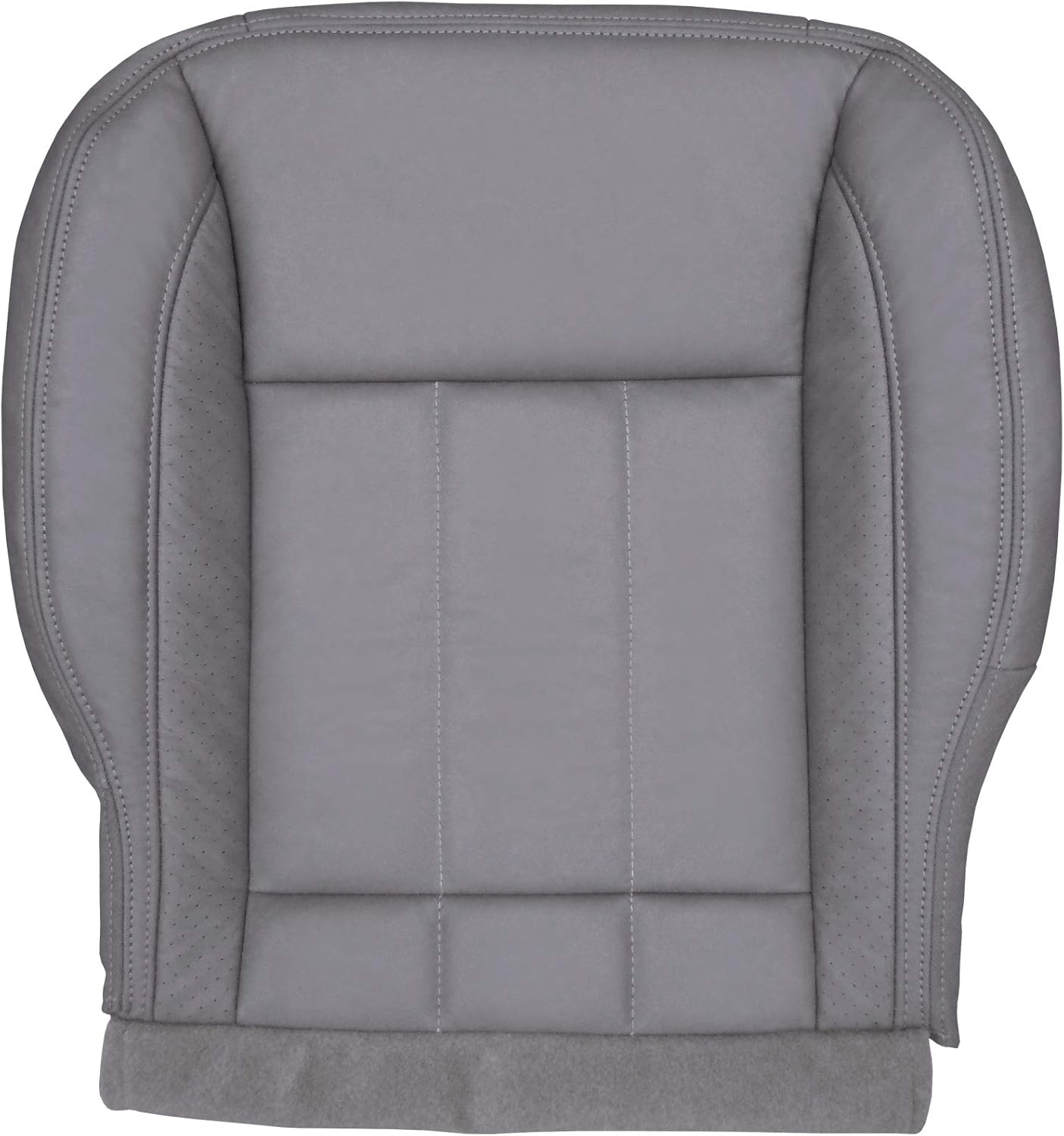 Driver Bottom Perforated Leather Seat Cover Khaki Tan I344471