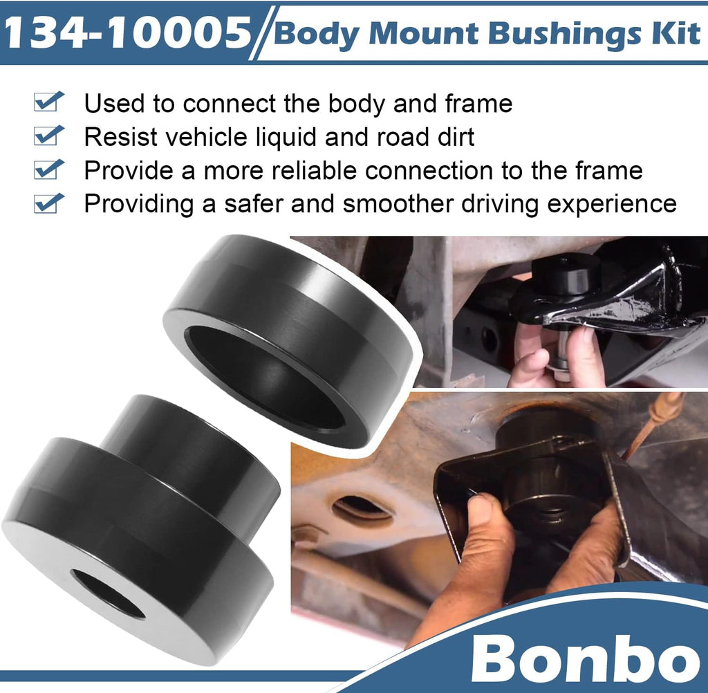 CNC Aluminum Body Mount Bushings Tool Subframe Bushing Kit 32PCS P1482