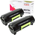 Remanufactured Toner Cartridge 2 Blacks Pack of 2 Y466141