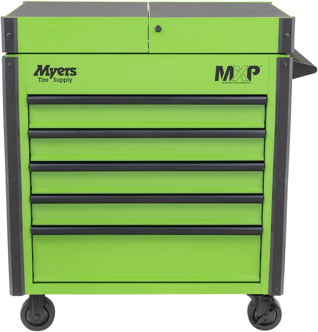 5 Drawer Rolling Tool Chest with Top Storage Compartment F66045