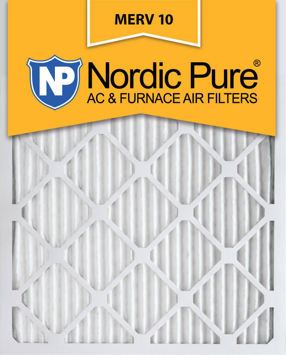 18x25x1 Pleated MERV 10 AC Furnace Filters Qty 24 Z82649