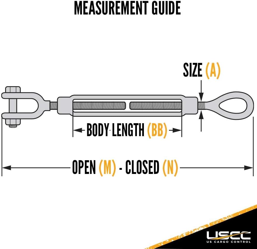 Galvanized Jaw and Eye Turnbuckles P952451