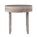 Light Brown Round End Table L47589