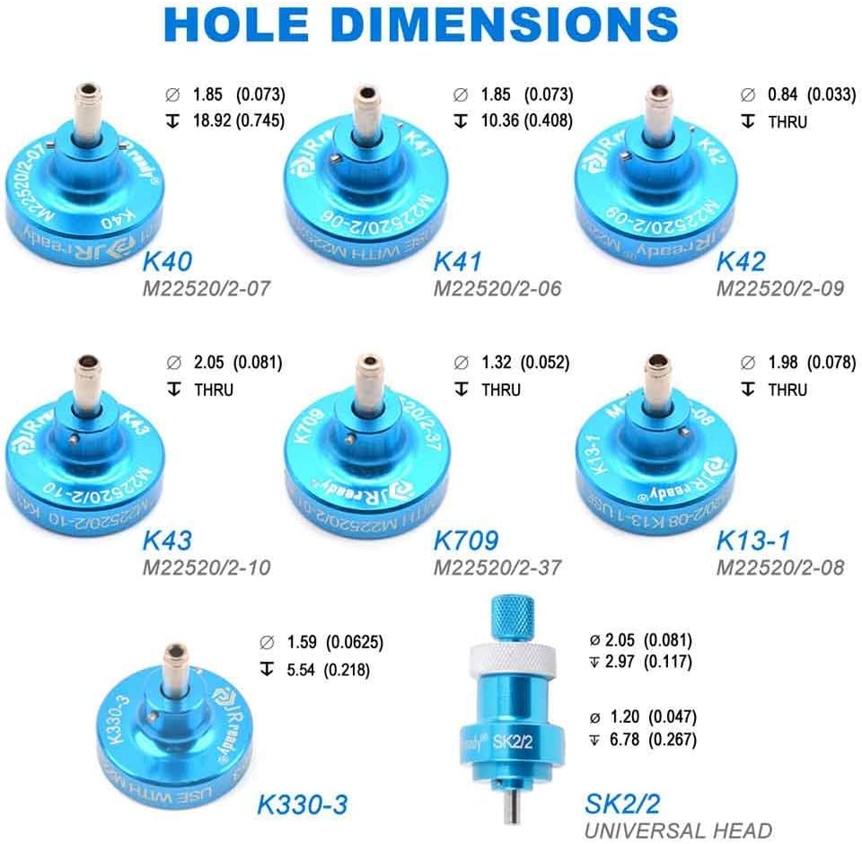 Adjustable Indent Crimp Tools with Positioner Kit H745