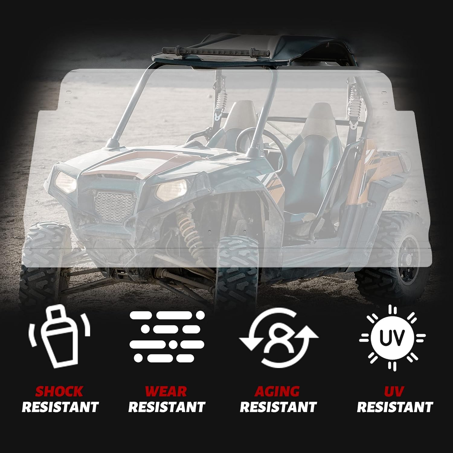 Front Clear Folding Windshield C74931