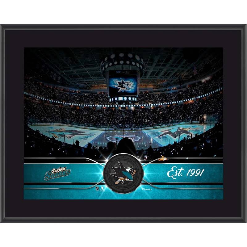 San Jose Sharks Young Collectors Bundle Plaque 2019 Model Official Game Puck T32677