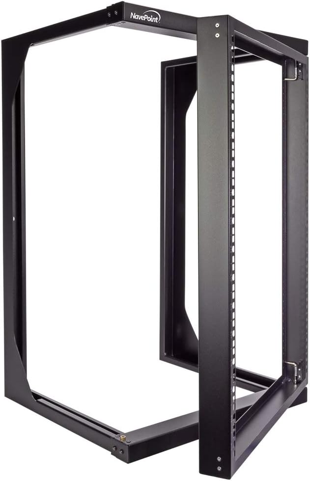 15U Wall Mount Open Frame 19 Inch Rack Black F8050