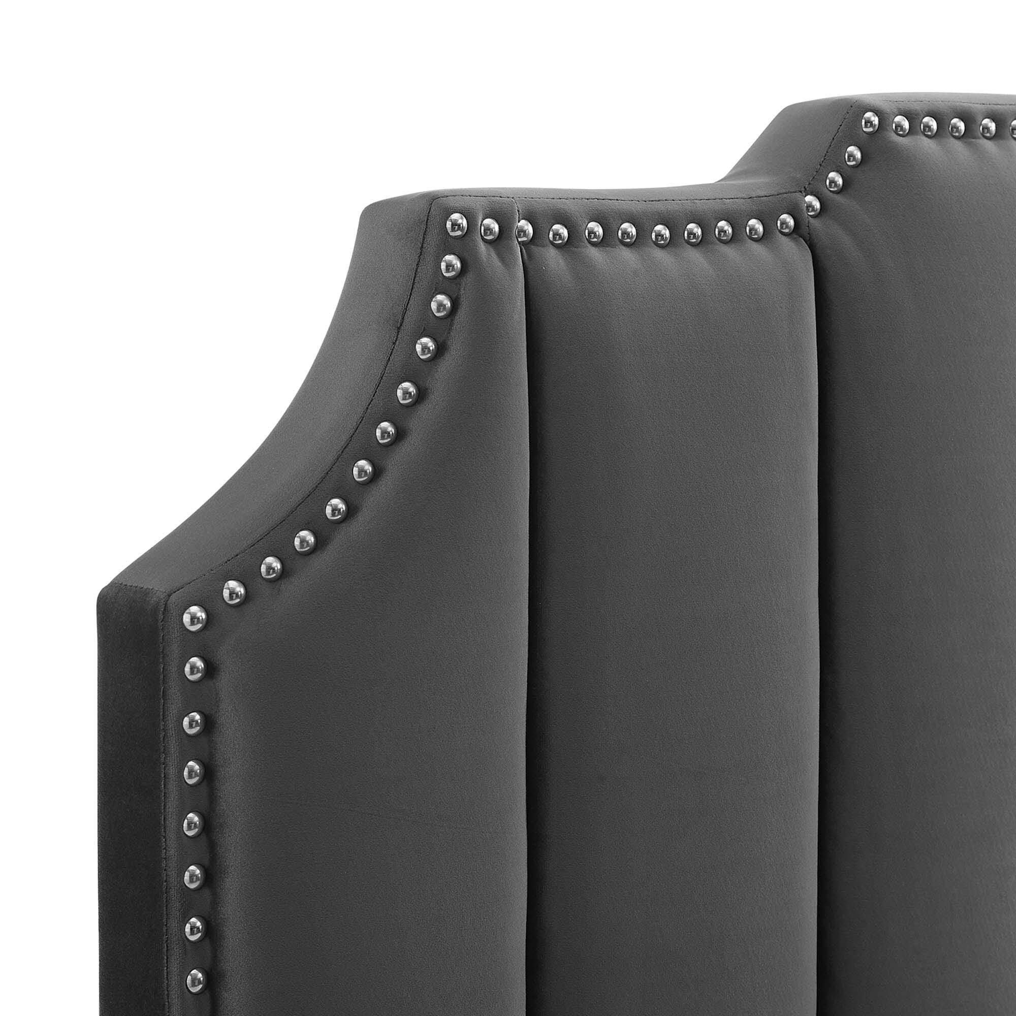 Mint Performance Velvet King/California King Headboard U95044
