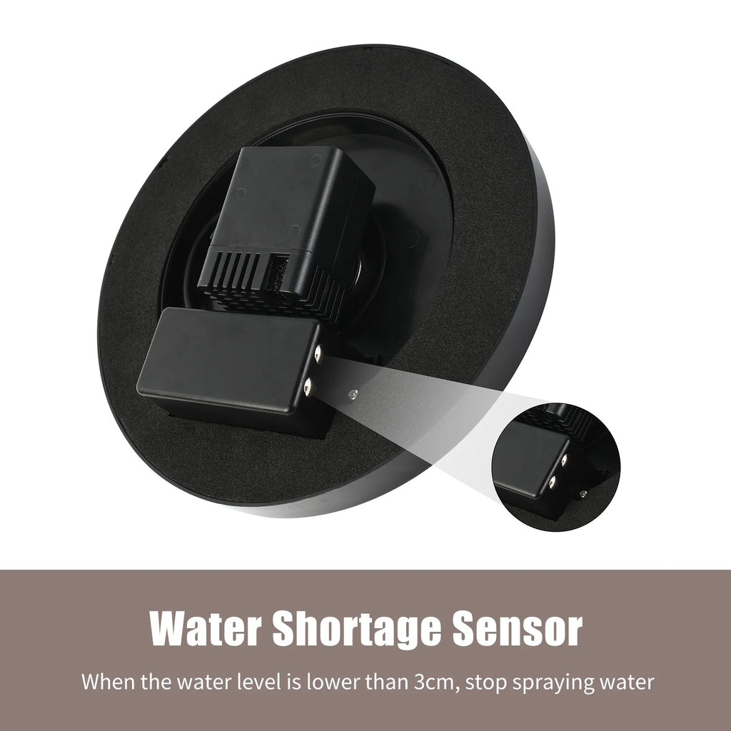 Solar Fountain Pump with 1800mAh Battery 6 Nozzles Y95815