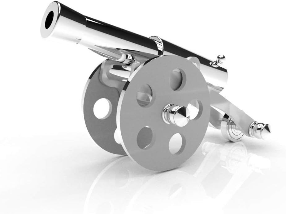 Mini Stainless Steel Cannon Model Pack of 2 Z955334