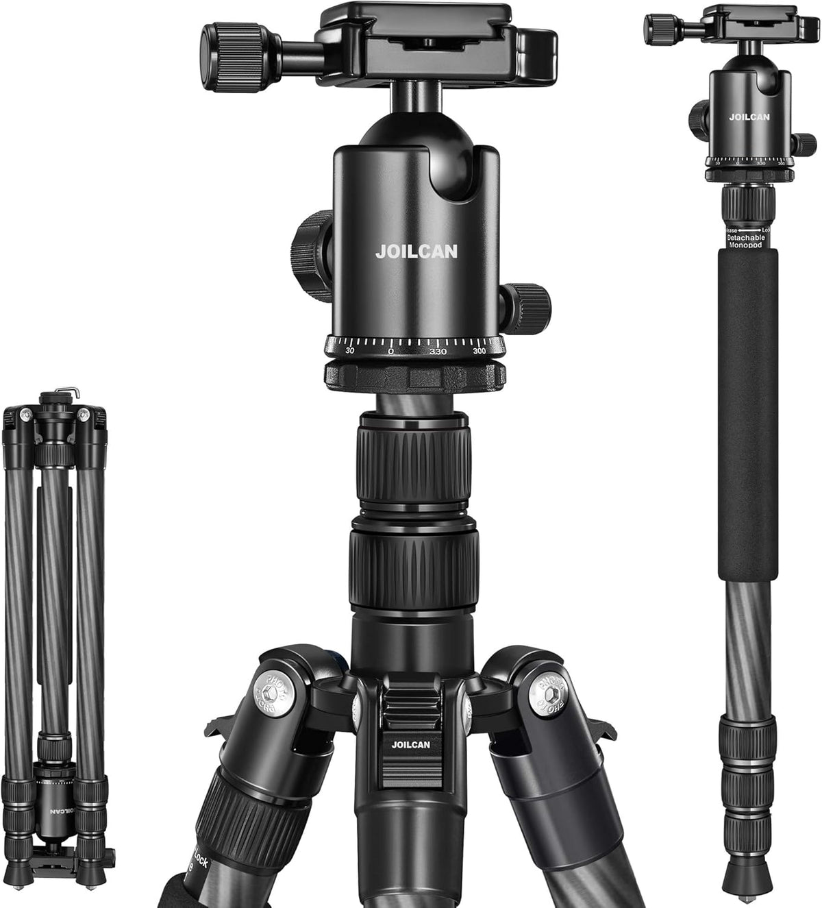 Blue Aluminum Camera Tripod Monopod, Pack of 2 F261