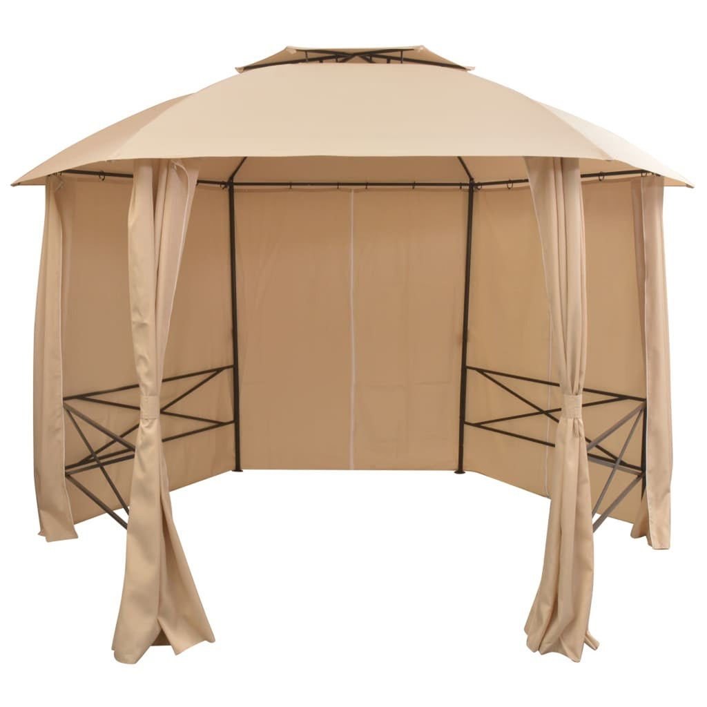 Garden Marquee Pavilion Tent with Curtains 11' 9"x8' 8" K580