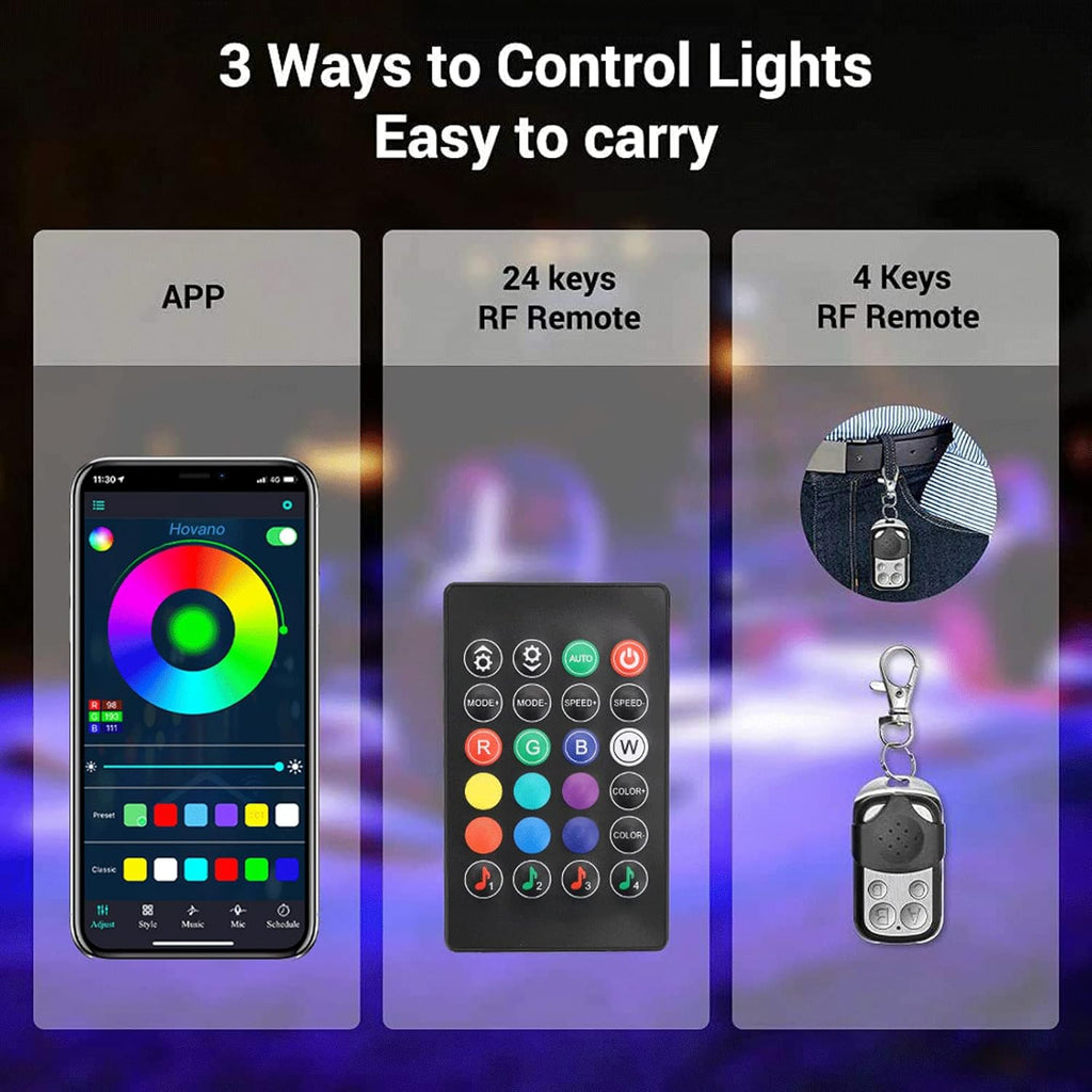 20 Pods Waterproof RGB LED Rock Lights for Car P3451