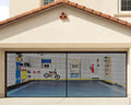 Black Fiberglass Mesh Garage Door Screen L40565