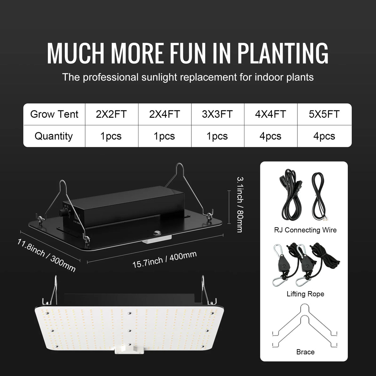 150W LED Grow Light Full Spectrum Indoor Plants B29657