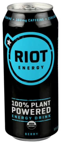Berry Plant Based Energy Drink, 16 oz, Pack of 12 H815