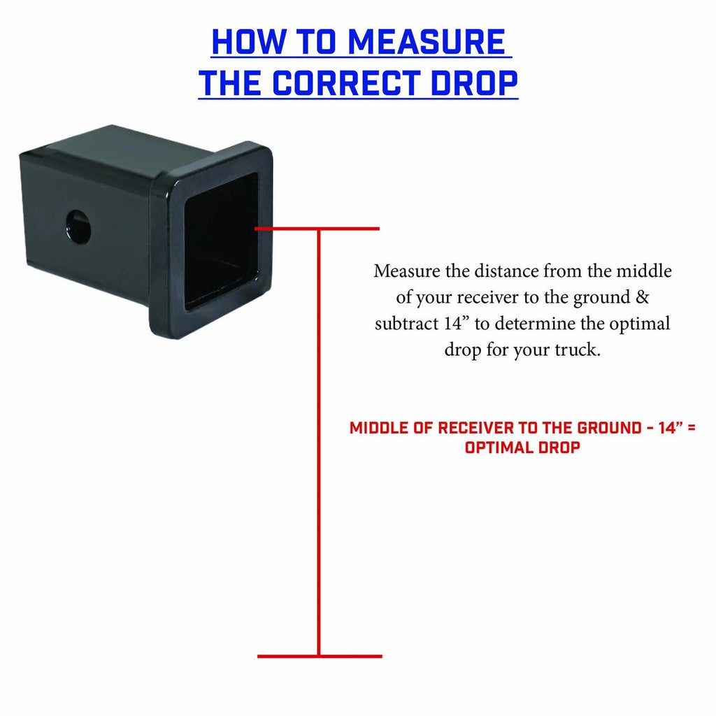 12.5" Drop Hitch with Dual-Ball and Pintle Lock for 2" Receiver U431