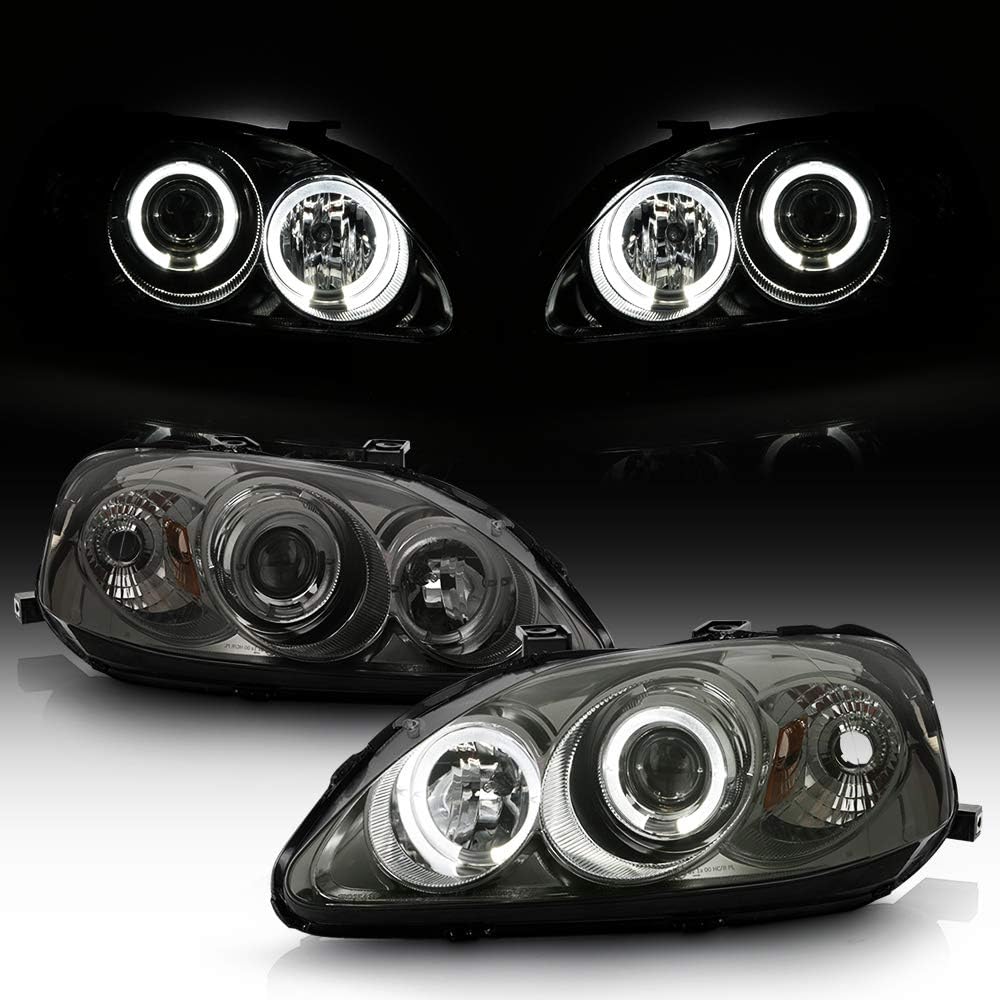 Black Housing Projector Headlights Headlamps T294