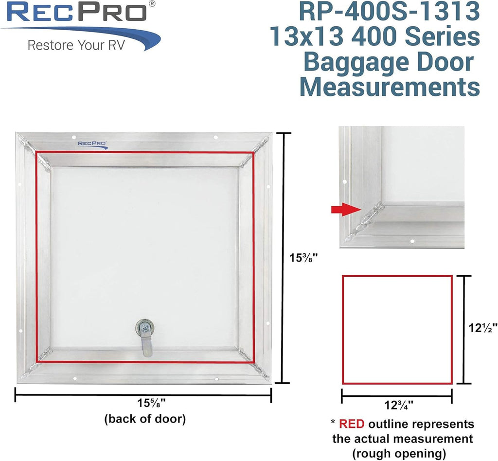 Square RV Baggage Door U9183