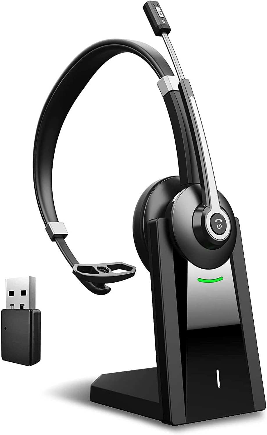 Bluetooth Headset with Microphone, Wireless Headphones with Mic, Noise Canceling, Hands Free Headsets, Pack of 2 H934