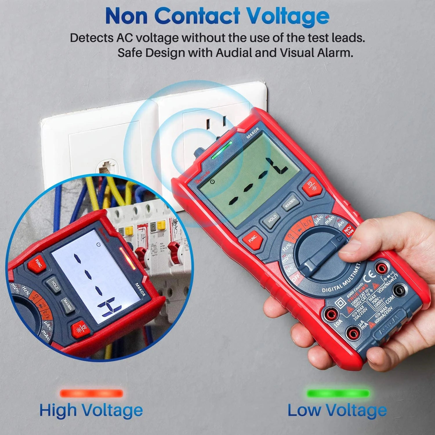 TRMS 6000 Counts Auto-Ranging Digital Multimeter H1851