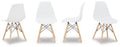 White/Natural Dining Room Side Chair (4/CN) O524