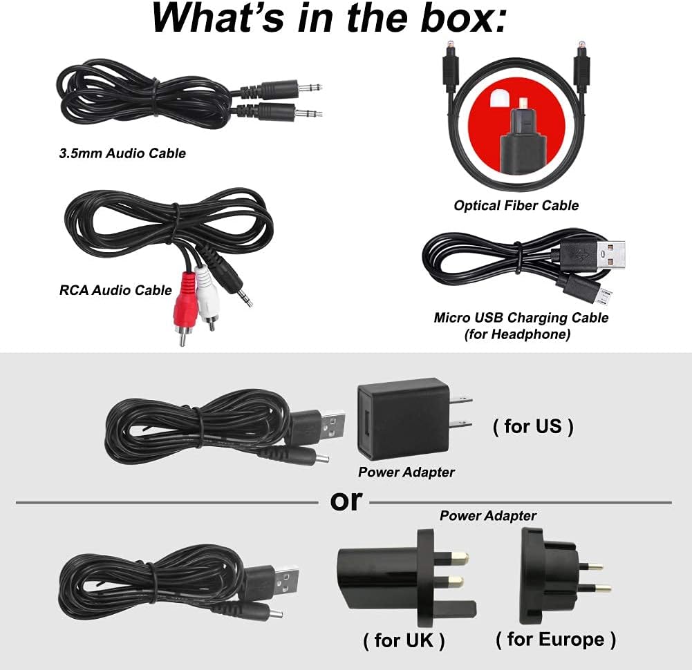Wireless TV Headphones with Extra Battery W56204