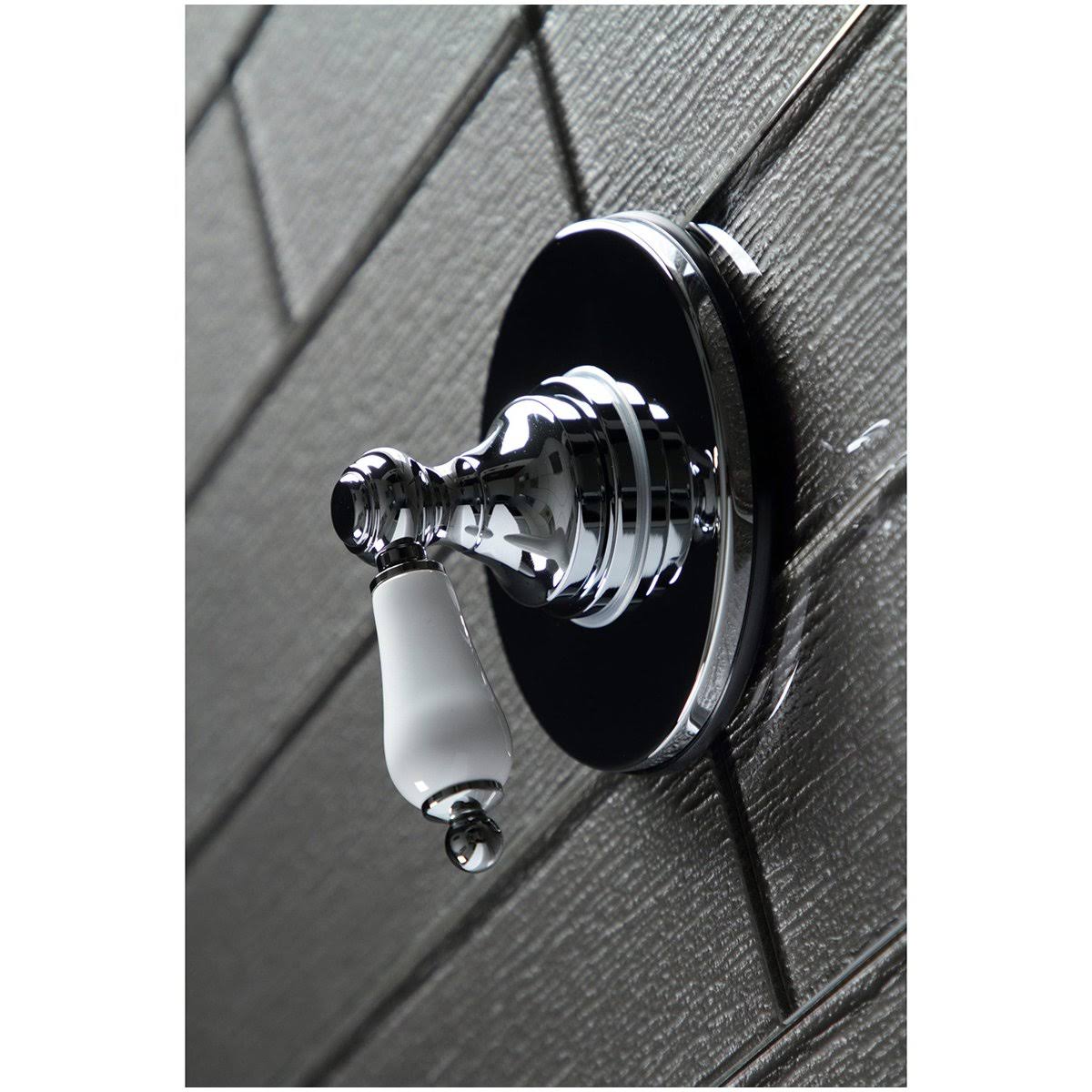 Polished Brass Three-Way Diverter Valve with Trim Kit J435356