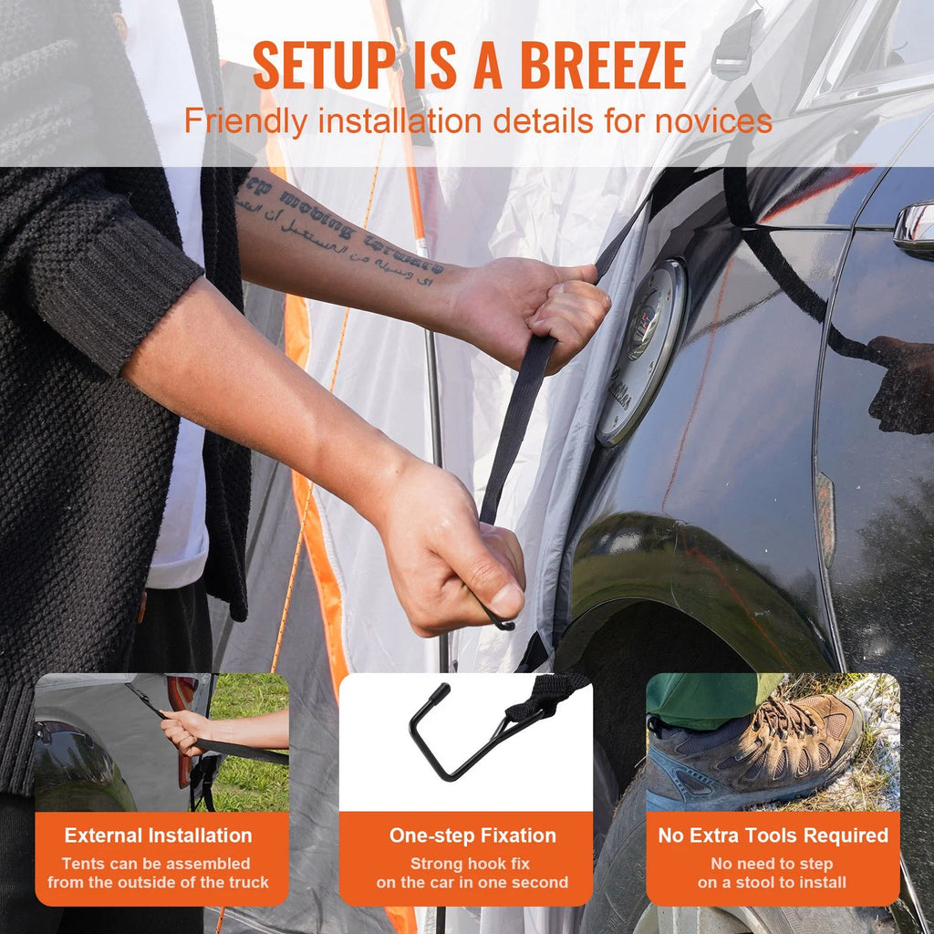 SUV Camping Tent Attachment with Rain Layer I822759