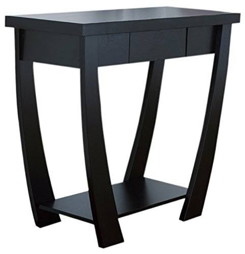 Black 1-Drawer Console Sofa Table P742179
