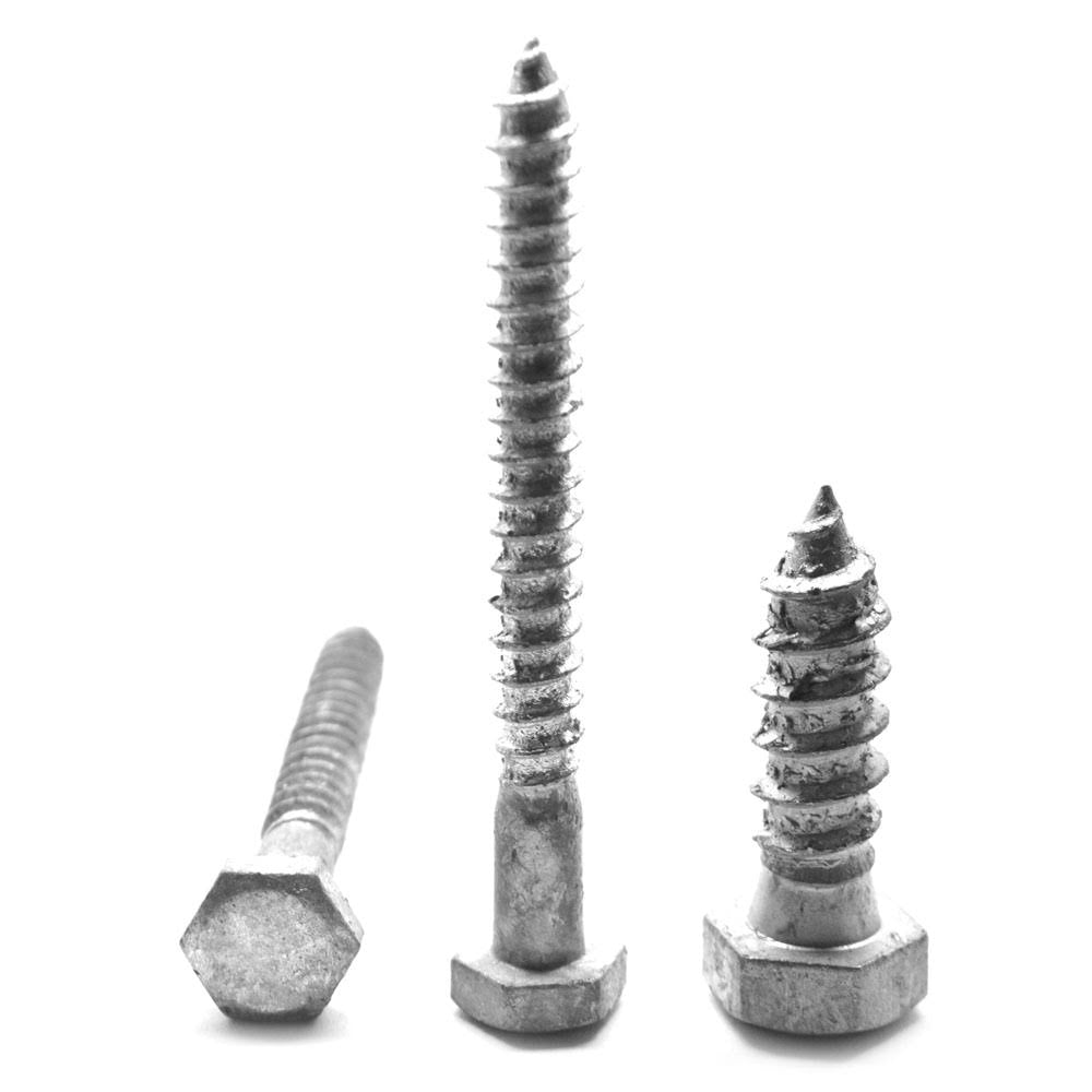 Hex Lag Screw Low Carbon Steel Hot Dip Galvanized J4389