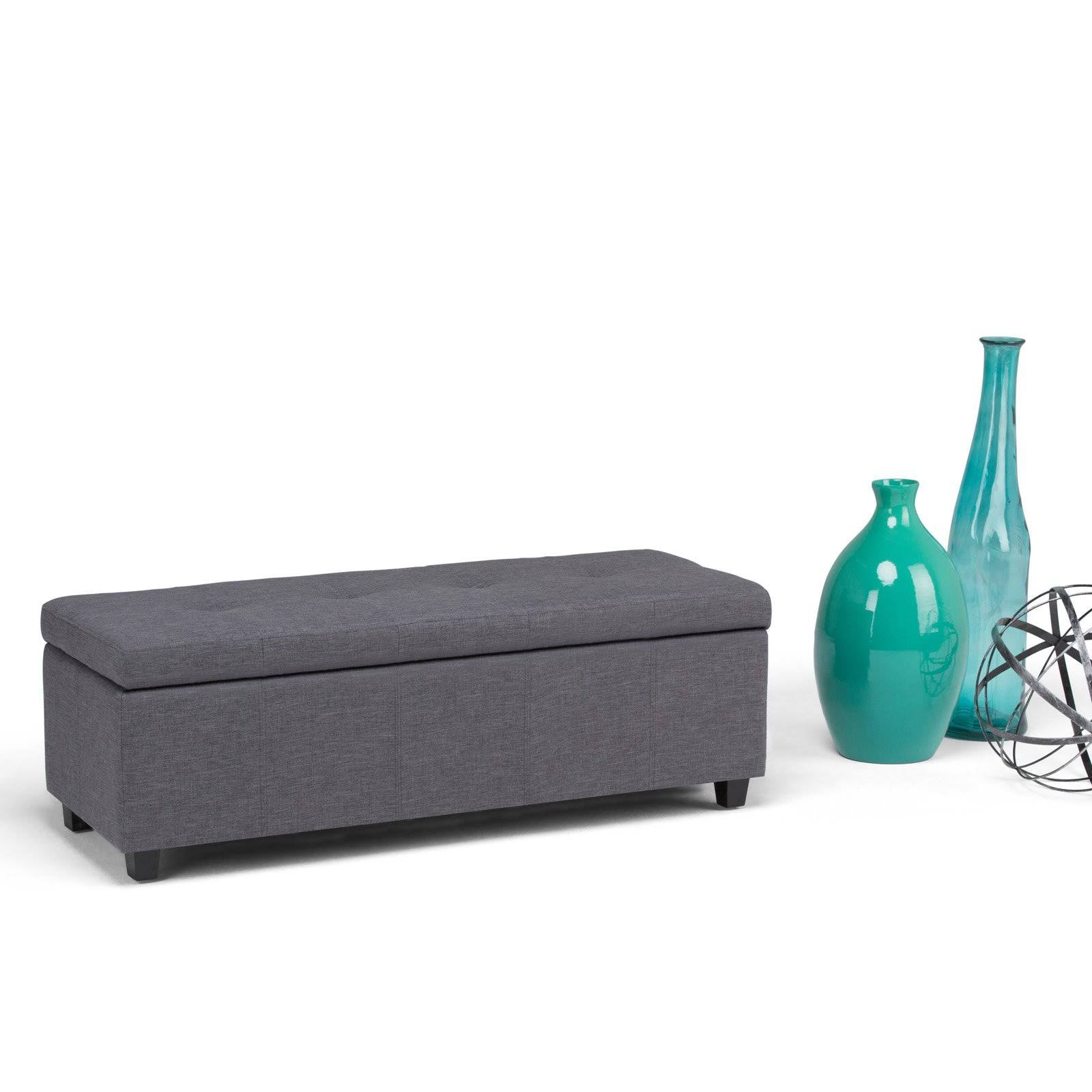 Upholstered Storage Bench B129