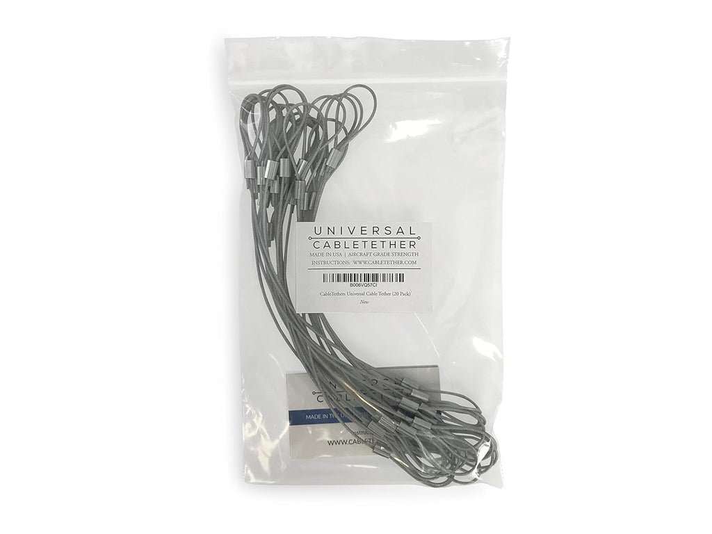 Cable Tethers 14 (20 Pack) Heavy Duty Adjustable Tamper-Resistant L21223