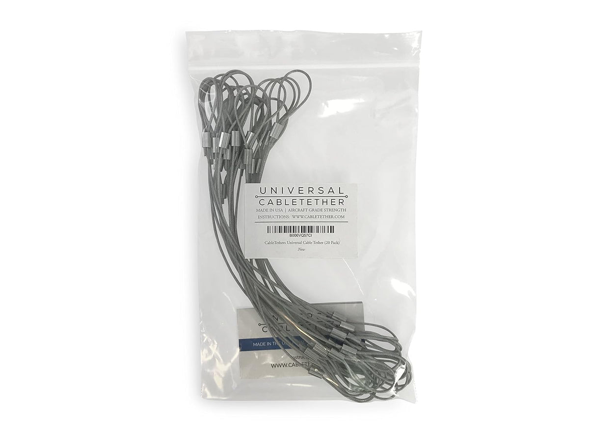 Cable Tethers 14 (20 Pack) Heavy Duty Adjustable Tamper-Resistant L21223
