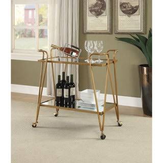 Silver Mid-Century Bar Cart S3972