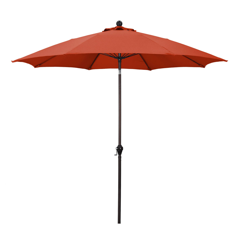 Antique Beige 9-Foot Crank-tilt Ribbed Market Umbrella G30376