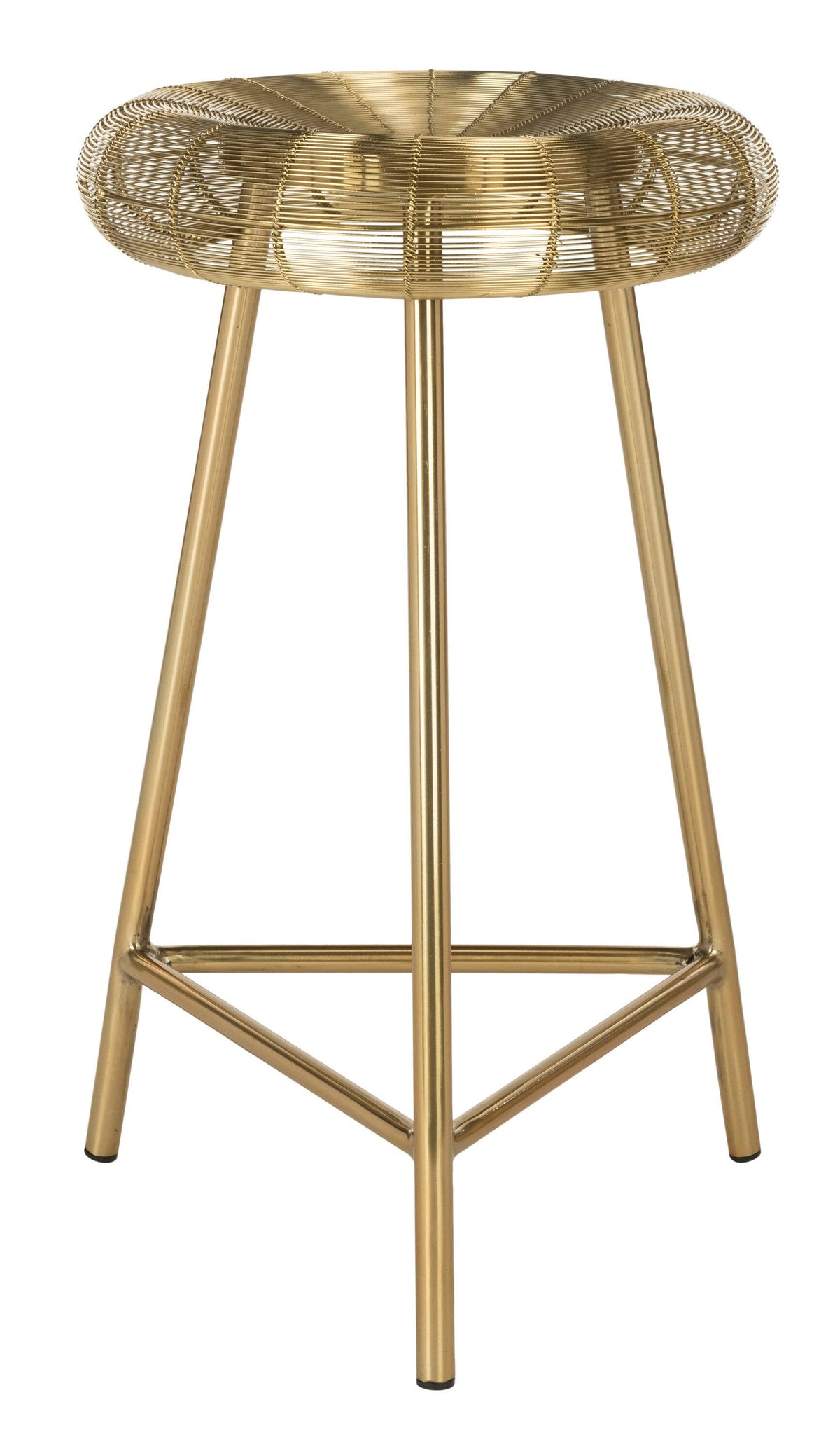 Gold Wire Weaved Counter Stool K94555