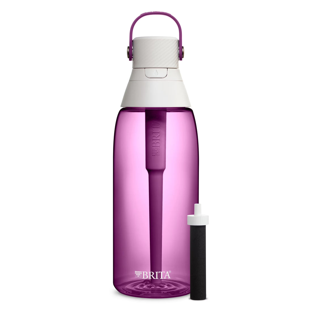 Brita Premium Leak Proof Filtered Water Bottle, Orchid, 36 oz T72202