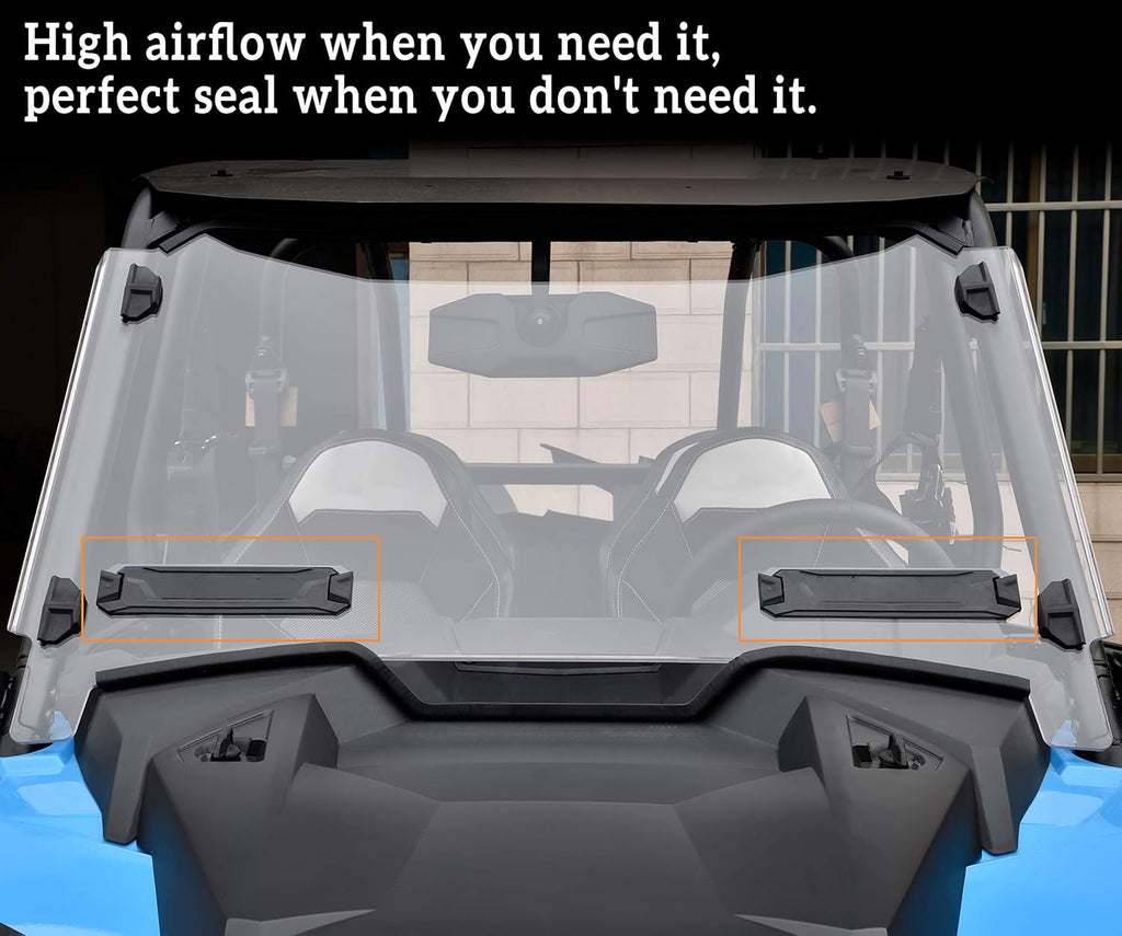 Clear Dustproof Hard Coat Poly Vented Full Windshield for Polaris RZR XP 1000 C2601