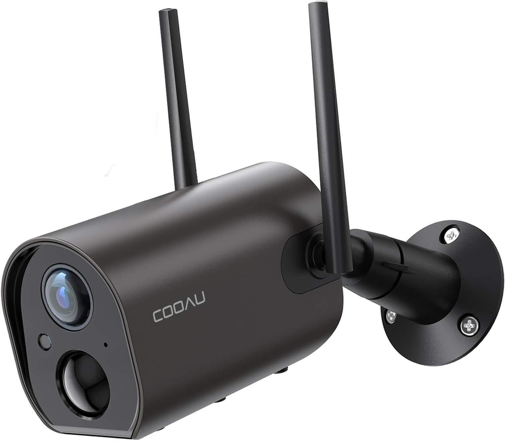 Black 15000mAh Rechargeable Battery Powered Outdoor Security Camera 1080P Night Vision IP66 Waterproof B30142