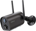 Black 15000mAh Rechargeable Battery Powered Outdoor Security Camera 1080P Night Vision IP66 Waterproof B30142