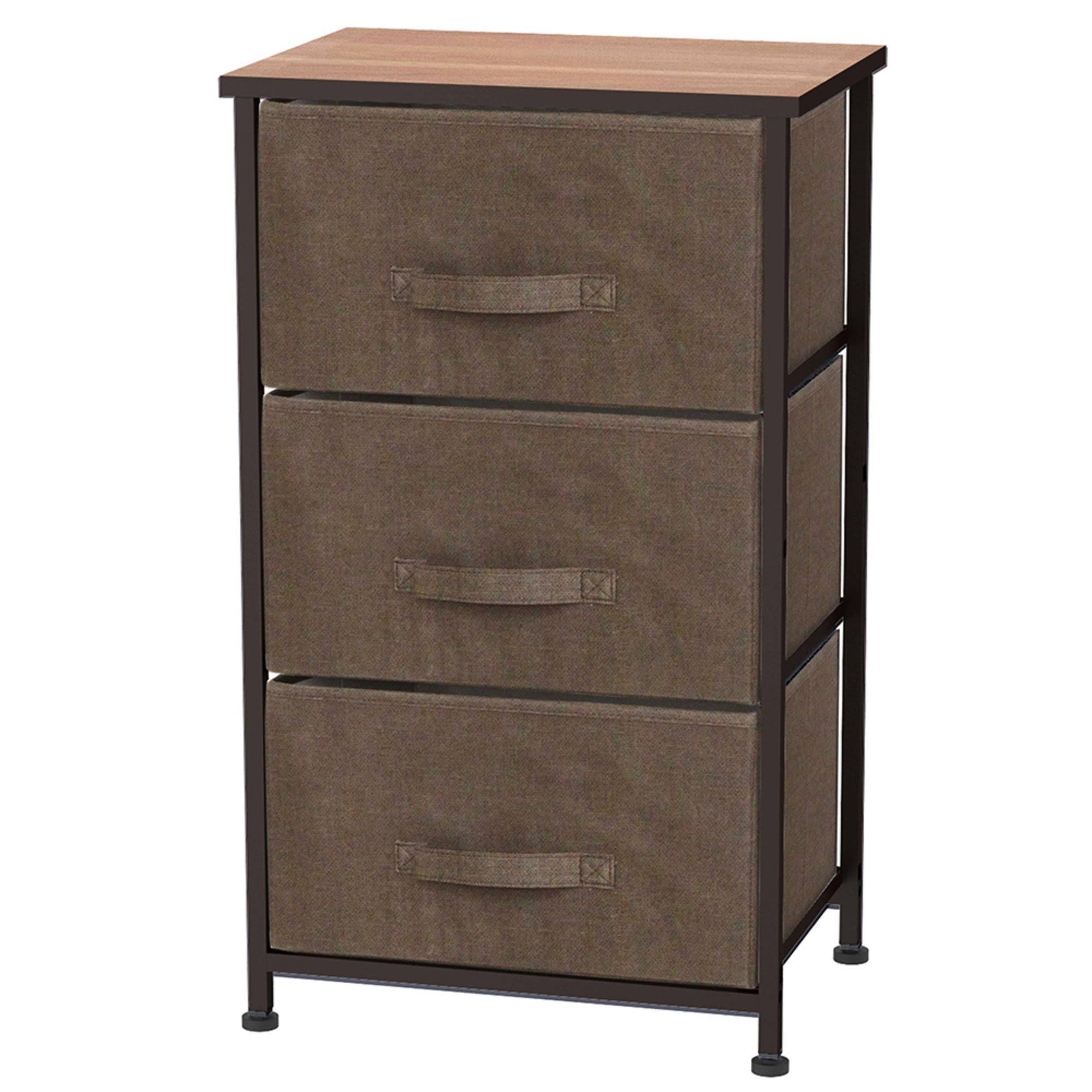 3 Drawer Brown Storage Organizer W780