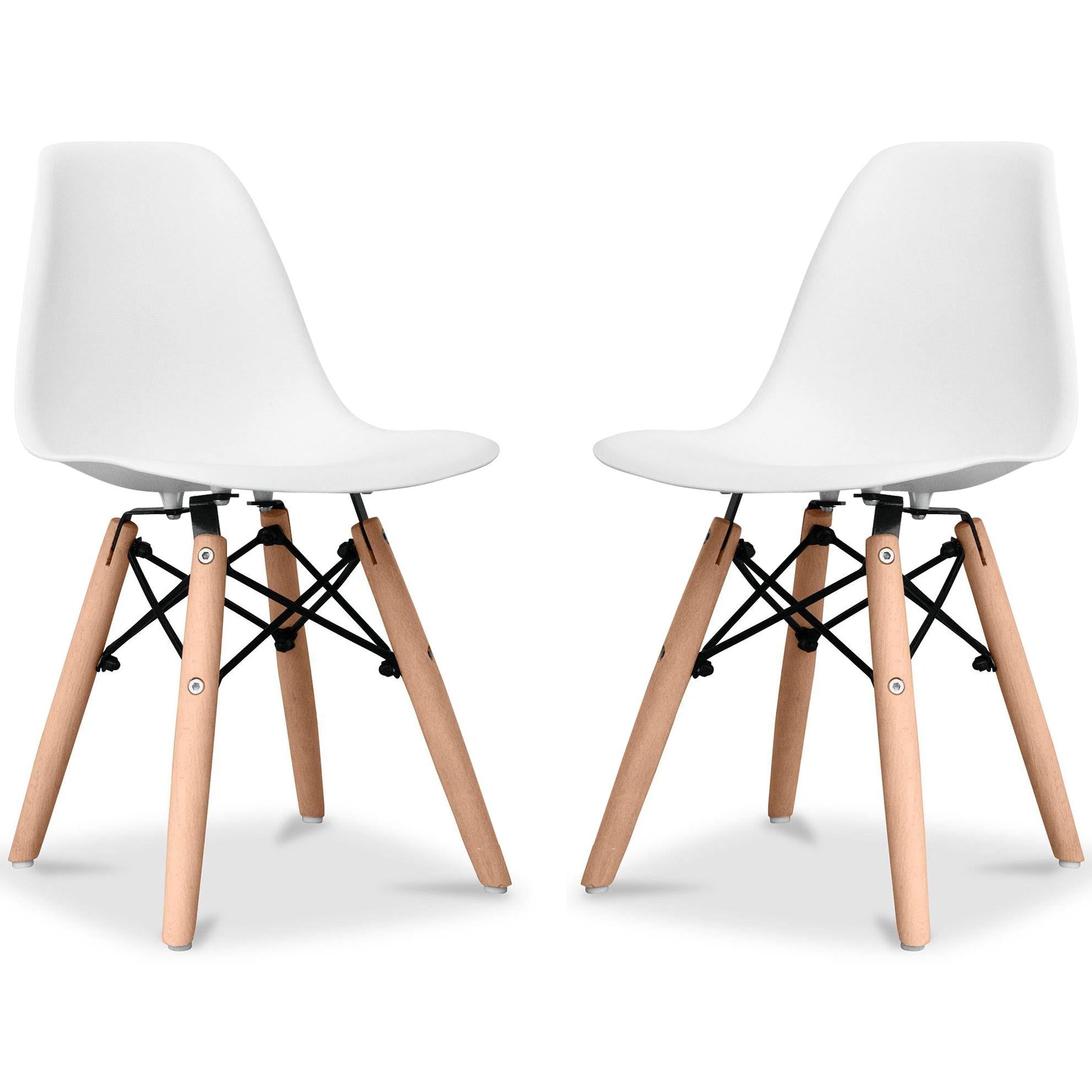 White Kids Playroom Chair 2-Pack A162
