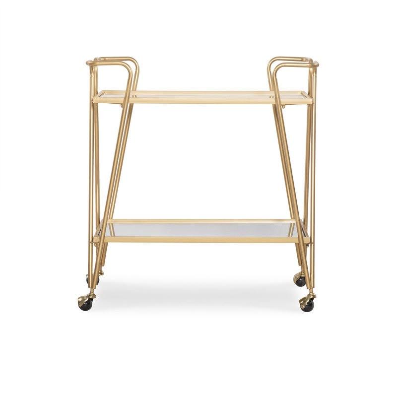 Silver Mid-Century Bar Cart S3972