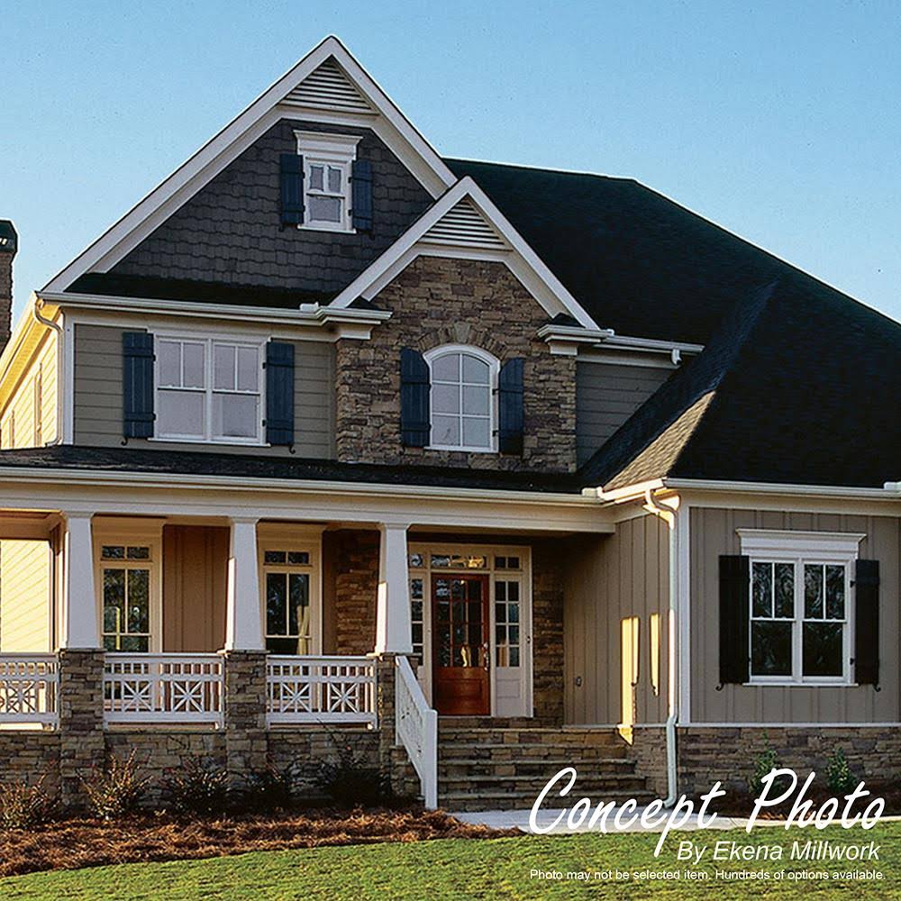 PVC Horizontal Elongated Octagon Gable Vent D589230