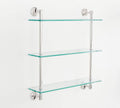 Polished Nickel Triple Glass Shelf O9859