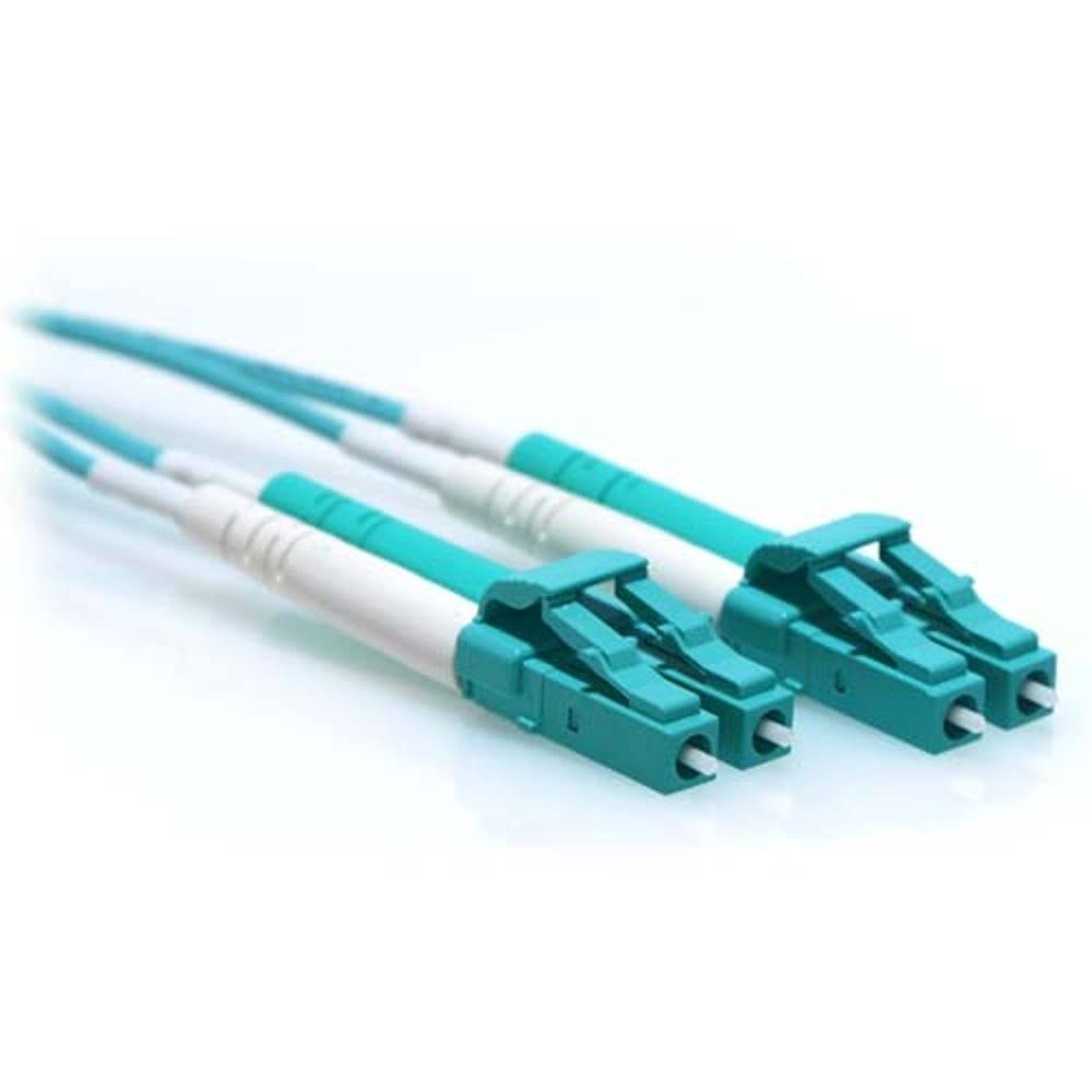 Aqua 90M LC/LC Duplex 50/125 Multimode OM4 Fiber Patch Cable X85471